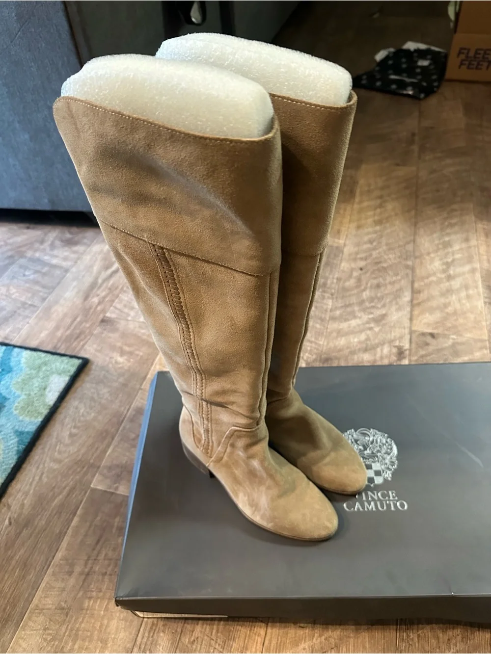 Beautiful over the knee taupe suede boots-Vince Camuto